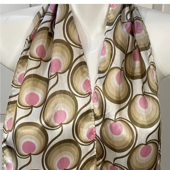 Old Navy Scarf Womens Size Small / Medium Vintage Jan-March 2005 Beige Pink - Picture 2 of 8